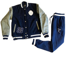 Load image into Gallery viewer, Tranzfit- Varsity 82 Jackets (Navy &amp; Grey)
