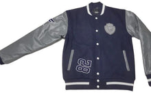 Load image into Gallery viewer, Tranzfit- Varsity 82 Jackets (Navy &amp; Grey)
