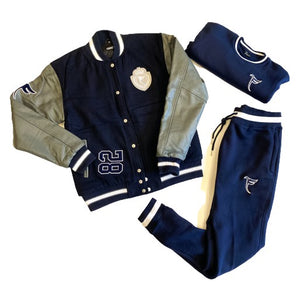 Tranzfit- Varsity 82 Jackets (Navy & Grey)