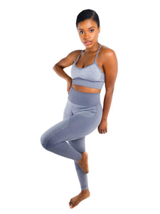 TRANZFIT-F20 YOGA SPORTS BRA (GREY MIX)